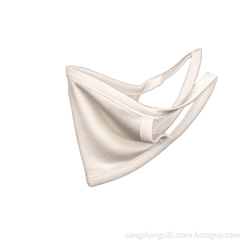 Fashionable solid color silk knit face mask